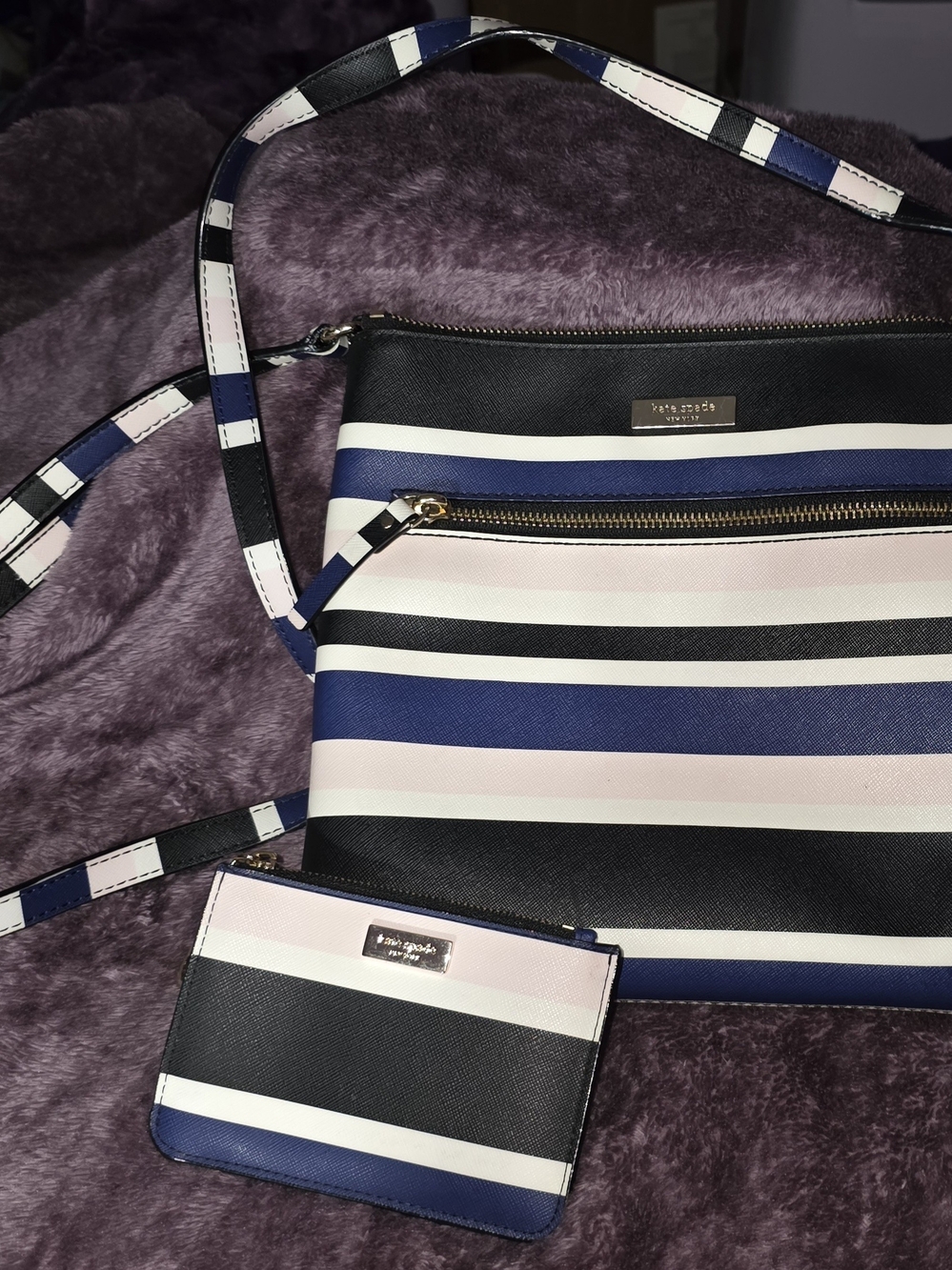 Kate Spade Laurel Way Printed Rima Crossbody Bag And Bitsy Card Holder - NWOT